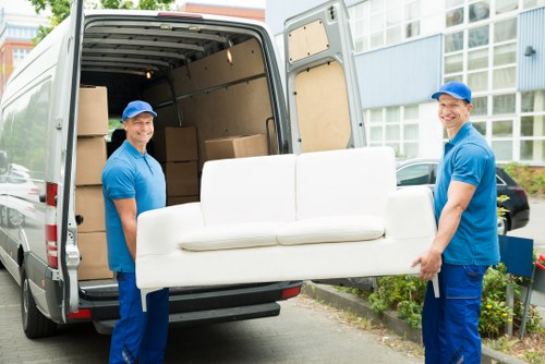 Man and van team loading items safely in Tufnell Park