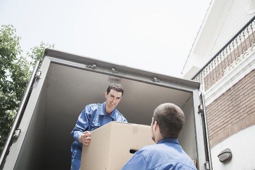 Local removal van on a North London street near Tufnell Park