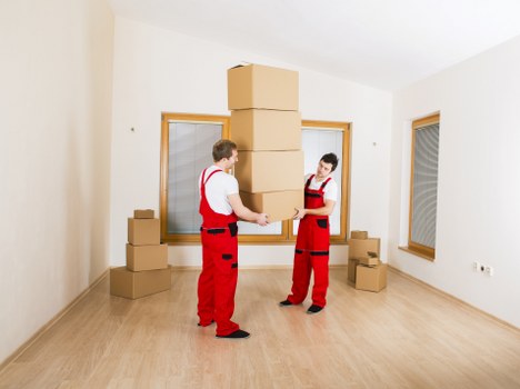 Assorted packing materials and cartons for local moving