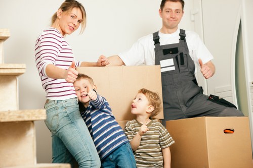 Preparing boxes and furniture for storage in Tufnell Park